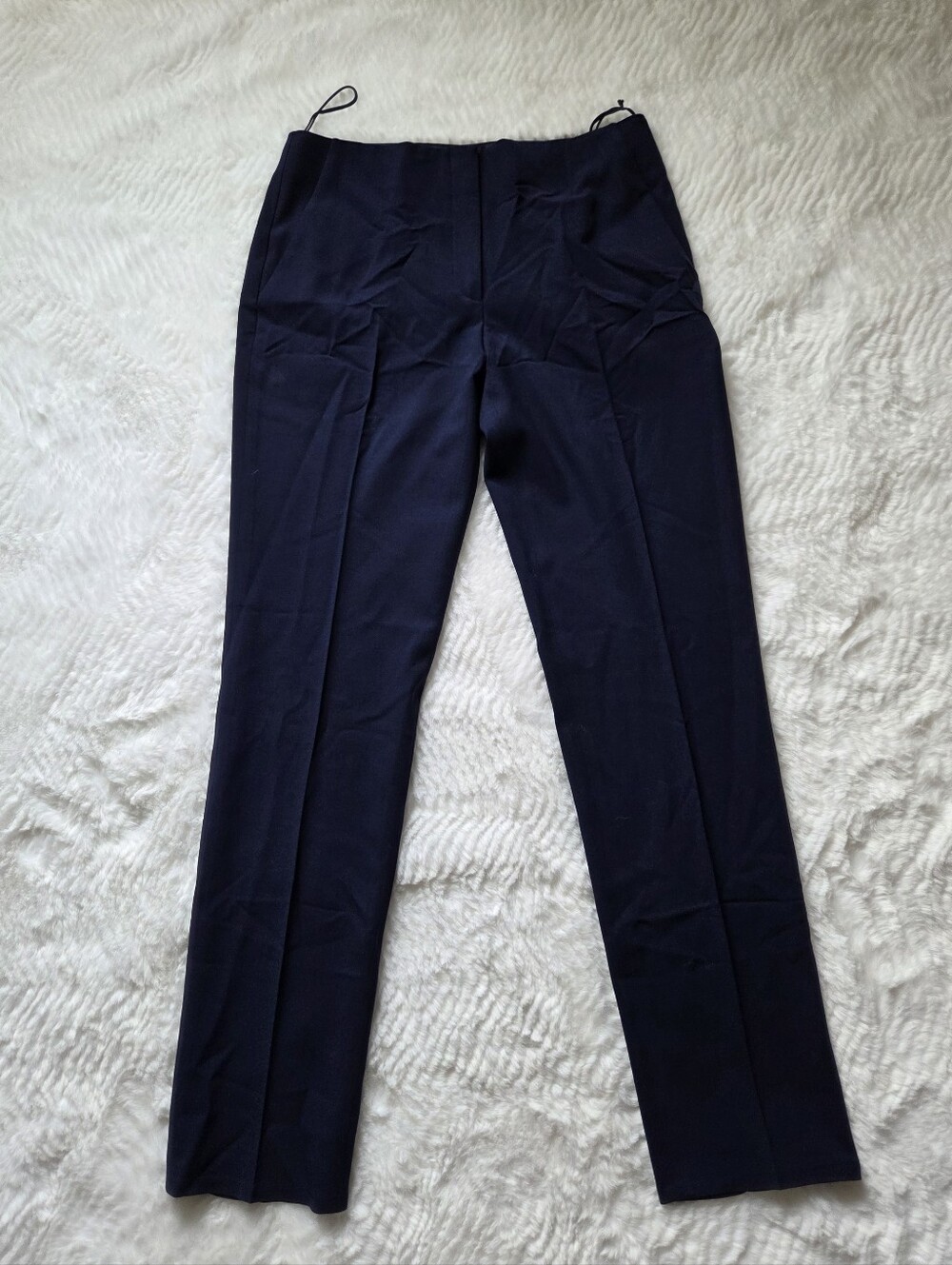Ralph Lauren Navy Cropped Dress Pants Sz 6 30" Low Rise